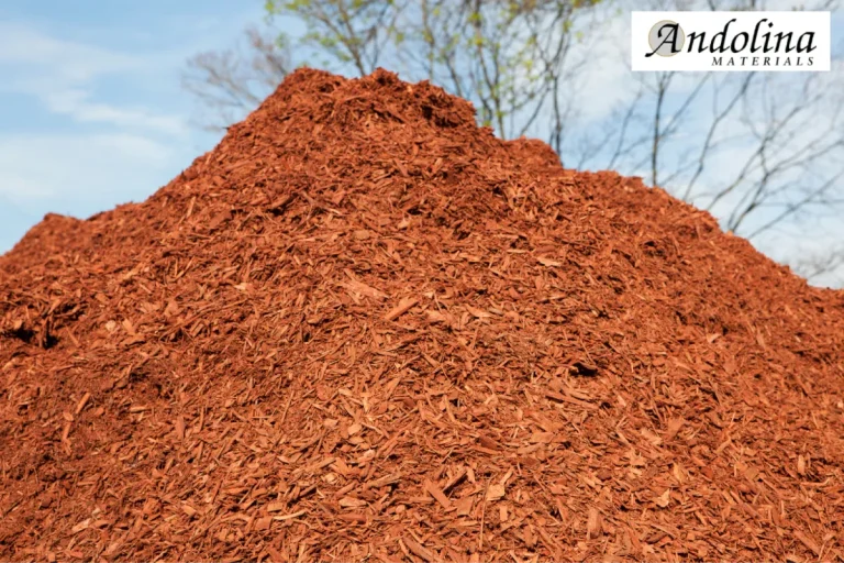 Pile of red mulch